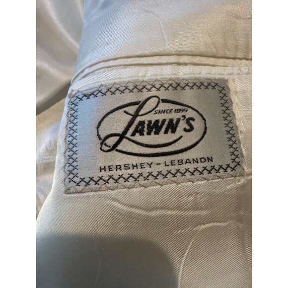 Vintage Chaps by Ralph Lauren Men’s Blazer – Beige with Gold Nautical Buttons - Picture 2 of 10